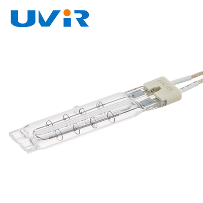 Lampes infrarouges de quartz de tube clair de jumeau, halogène Heater Element de 55V 400w