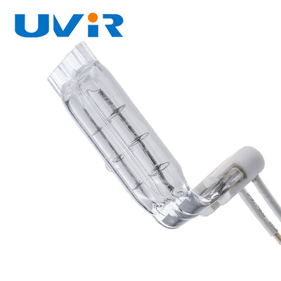 150-6000W verre de quartz 3D forme L type revêtement blanc lampe infrarouge