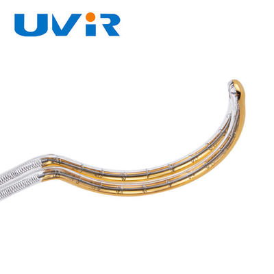 tube infrarouge d'élément de chauffe 3D, émetteurs infrarouges de tube de jumeau d'OEM