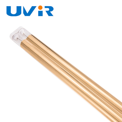 200-10000w Uvir revêtement d'or Twin tube lampe à quartz IRP lampe infrarouge pour machine d'impression