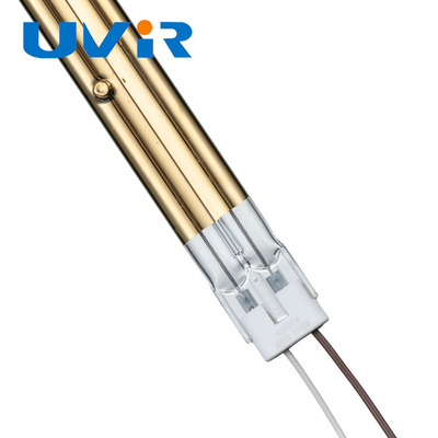 lampe infrarouge de 15x33mm IRP pour l'impression, émetteurs infrarouges de quartz de revêtement d'or