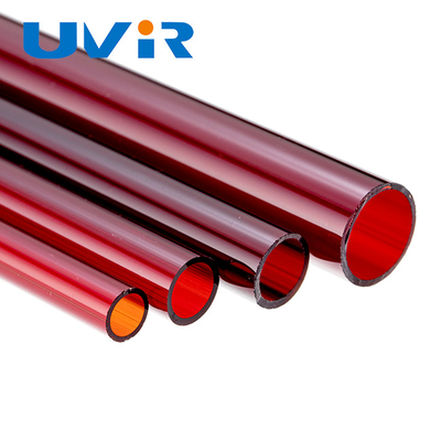 Good price Diamètre de l'appareil de chauffage 14mm 19mm d'UVIR Ruby Color Infrared Quartz Tube en ligne