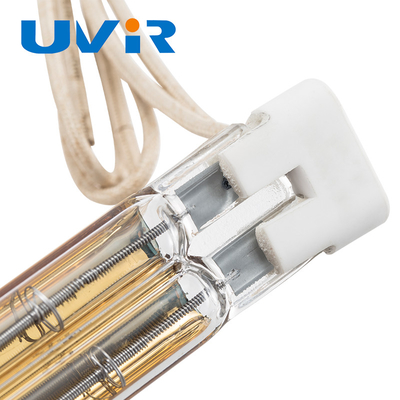 appareil de chauffage de lampe d'infrarouge de quartz de 785W IR, lampe infrarouge d'halogène de réflecteur d'or